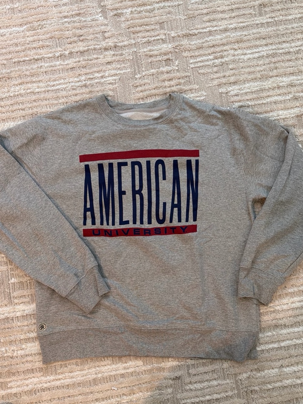 American University Gray Crewneck Sweatshirt